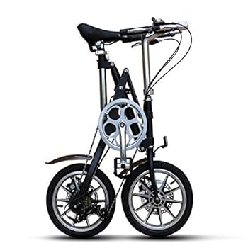 14インチ　折り畳み自転車 14インチ折りたたみ式超軽量自転車,シングル/可変速度,滑り止め